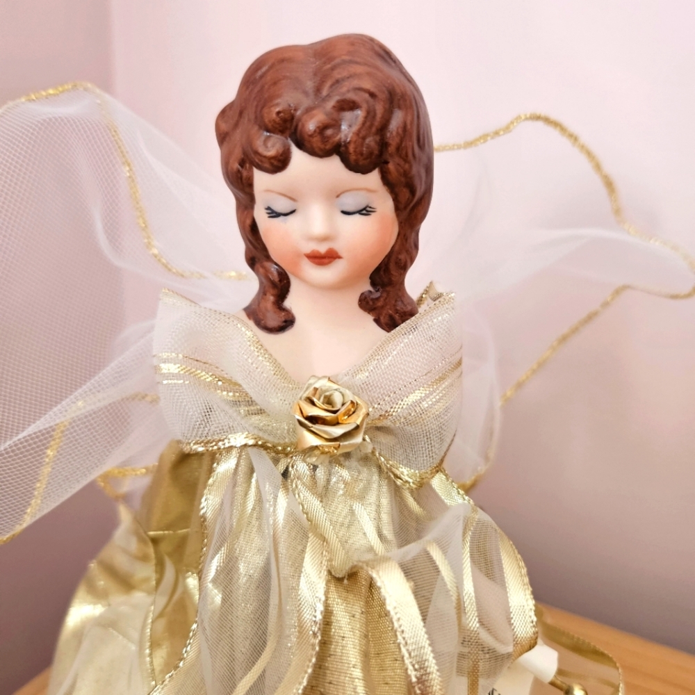 Porcelain Gold Angel